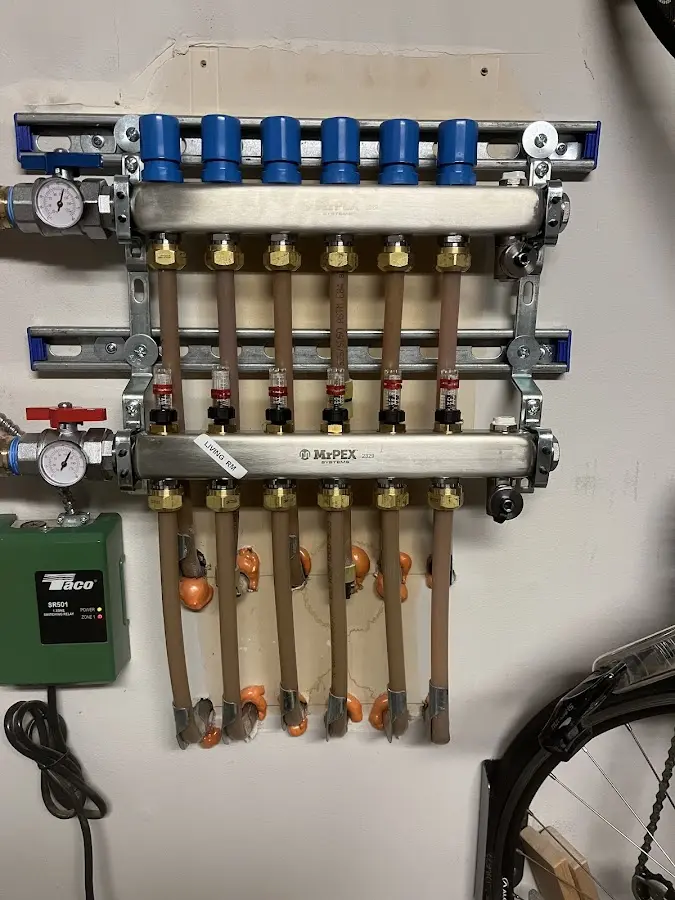 Plumber performing Gas Leak Detection at a residential property in Port Huron